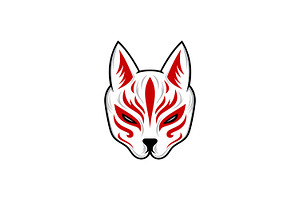 Kitsune Mask Logo Design