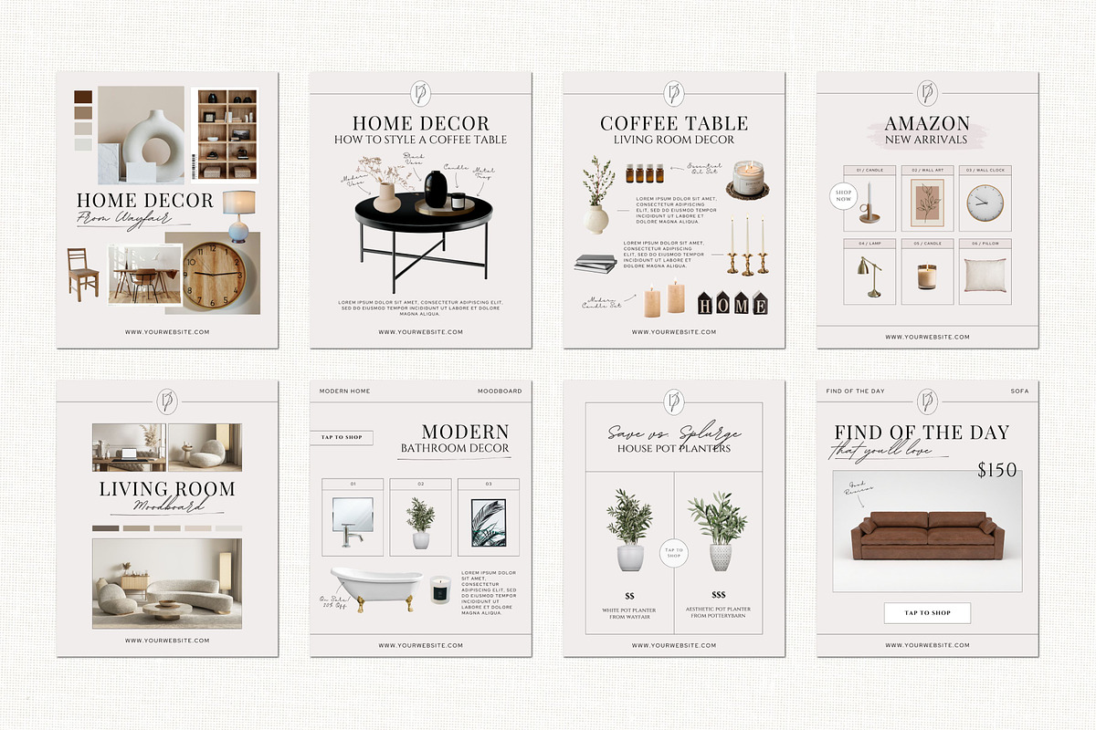 Home Decor LTK Canva Template, a Social Media Template by Deb Creative Studio (Photo 4 of 9)
