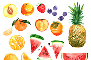 Watercolor food. Fruits & Vegetables, a Food Illustration by irina.vaneeva (Thumbnail 3 of 7)
