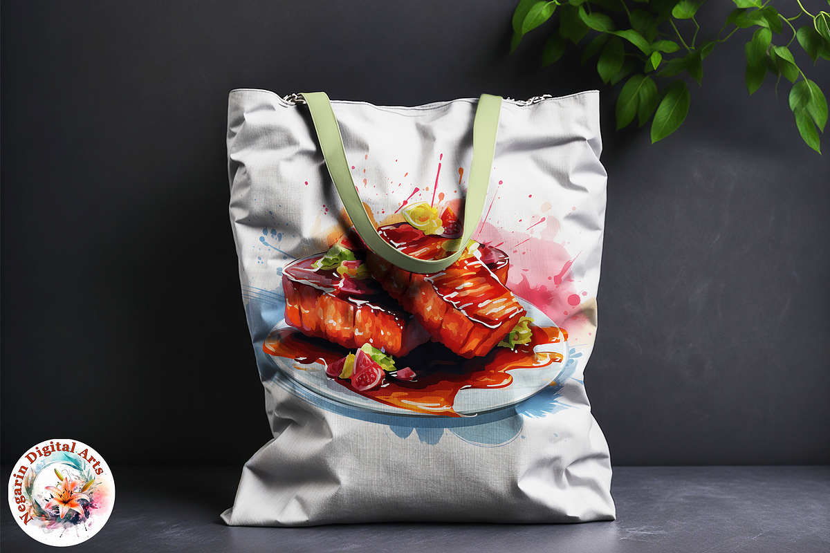 Watercolor Chinese Food Clollection, a Pattern Graphic by Negarin Digital Art (Photo 10 of 10)