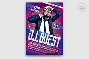 DJ Guest Flyer Template V1, a Poster Template by ThatsDesignArt (Thumbnail 1 of 8)