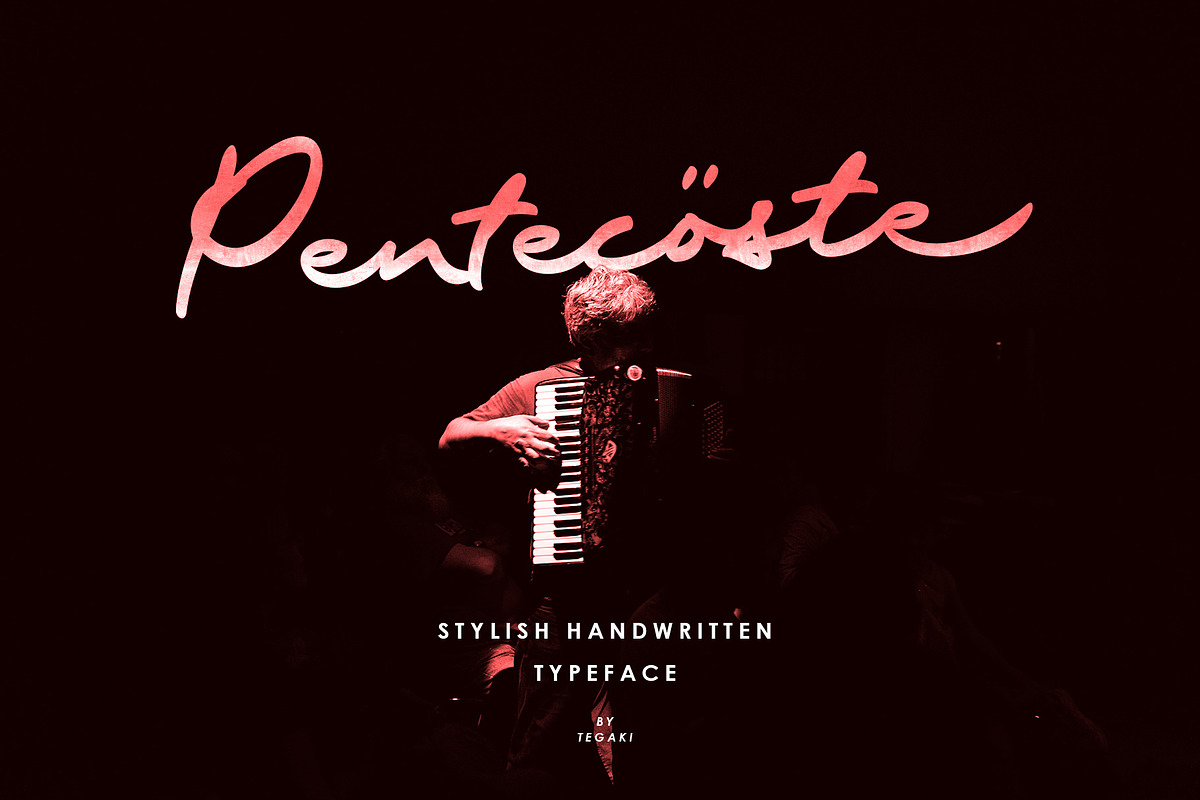 Pentecoste, a Handwritten Font by rudiSasori (Photo 1 of 12)