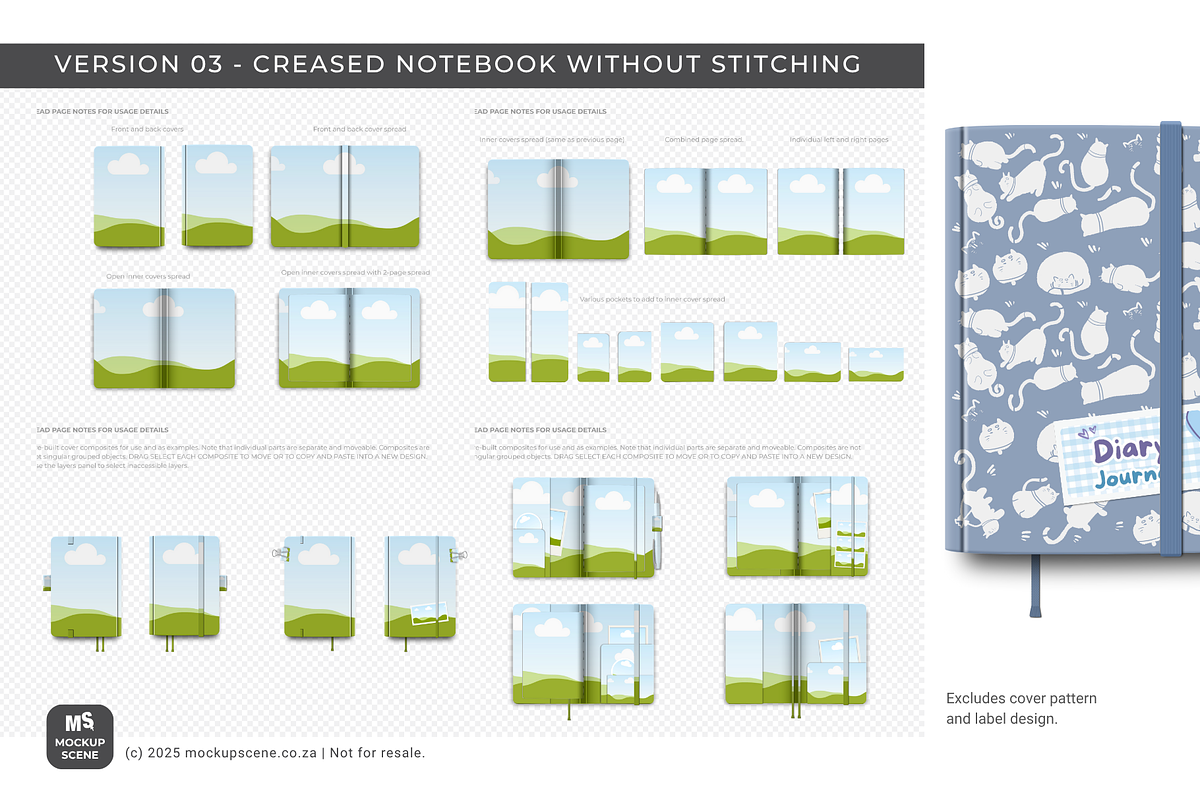Assorted Notebooks Canva Mockup Set, a Books & Magazine Mockup by Mockup Scene (Photo 7 of 13)