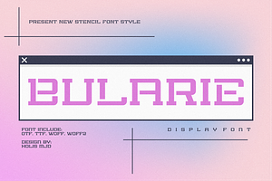 Bularie Futuristic Stencil