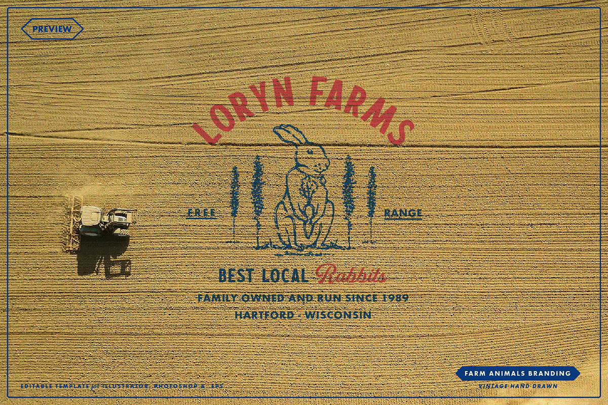 Farm Animals Branding, a Branding & Logo Template by Refolve Design (Photo 19 of 26)
