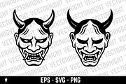 Illustration of a japanese Hannya, a Person Illustration by Vectorhight (Thumbnail 2 of 3)
