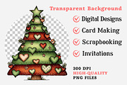 Whimsical Christmas Tree Clipart, an Illustration by Dream Creation (Thumbnail 7 of 7)
