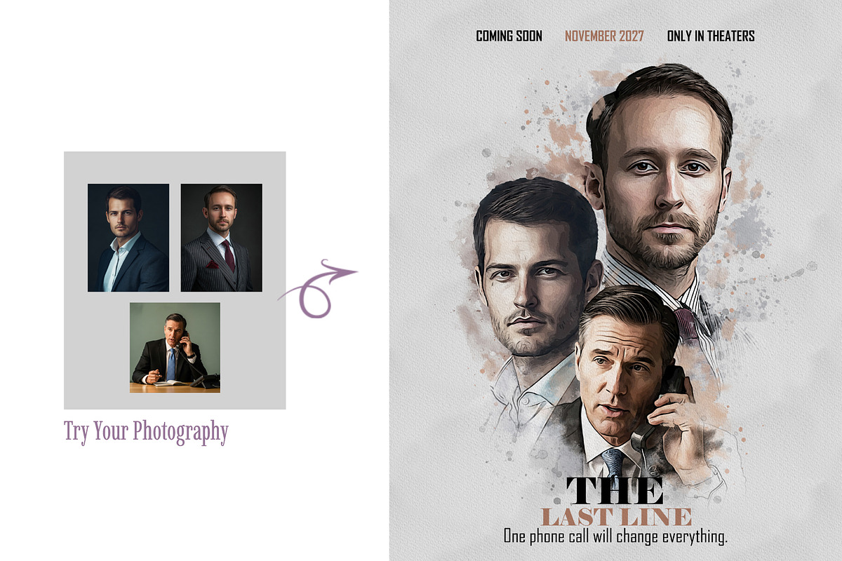 Movie Poster Art Photo Effect, an Action Add-On by MRI STUDIO (Photo 5 of 19)
