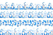 Blue Gnome Christmas Collection, a Pattern Graphic by Lagmar Design (Thumbnail 8 of 11)