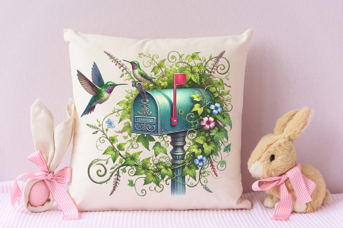 Spring Mailbox Sublimation Clipart, an Illustration by RobertsArt (Photo 5 of 7)