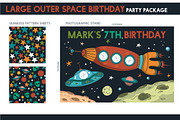 Space Birthday Party Package Set, a Hat Mockup by logika 600 (Thumbnail 3 of 6)