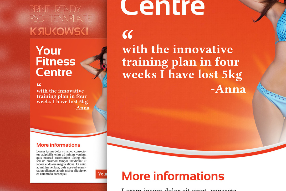 Fitness Centre Flyer, a Flyer Template by Krukowski Graphics (Photo 2 of 3)
