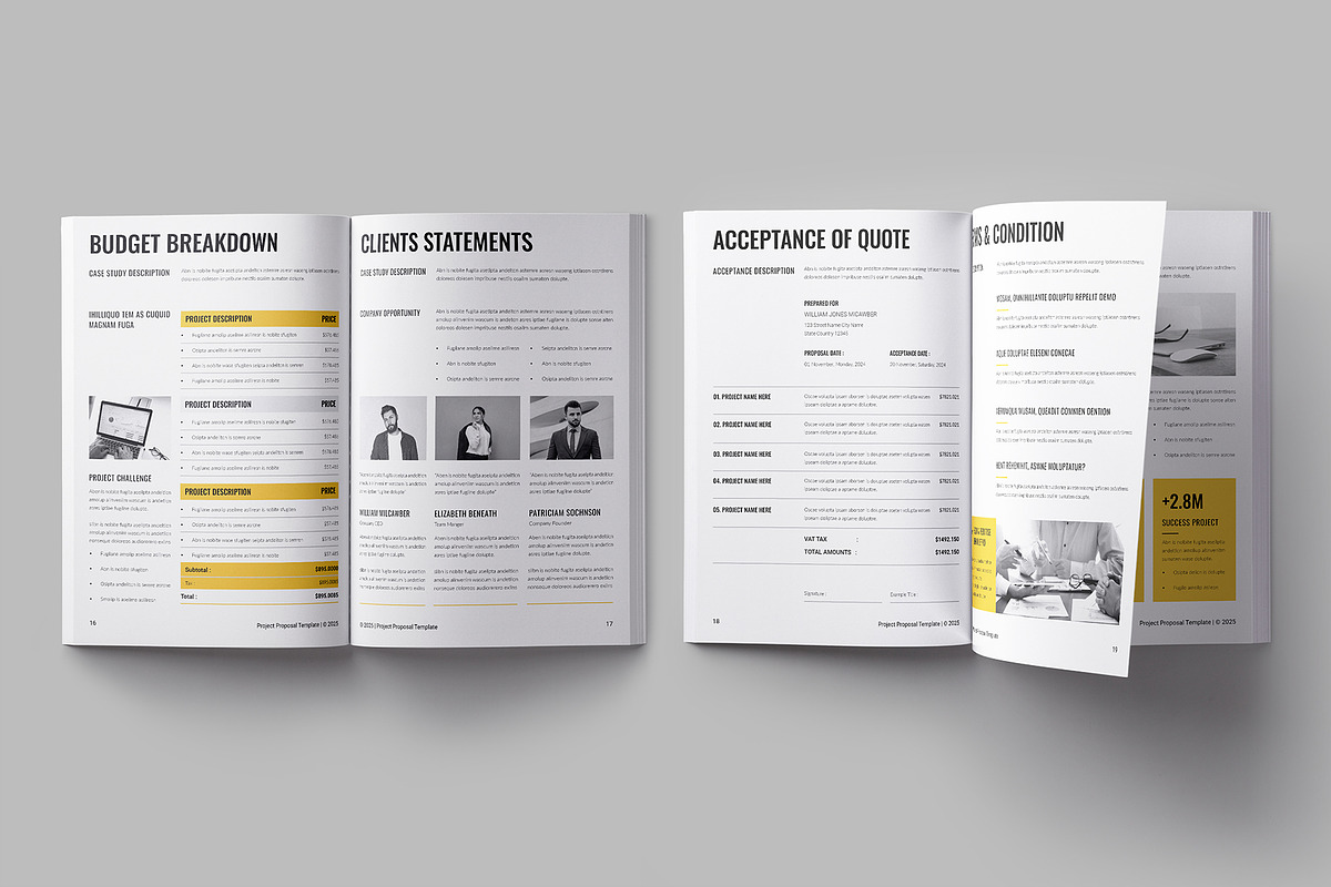 Project Proposal Brochure Template, a Brochure Template by ElvinPrint