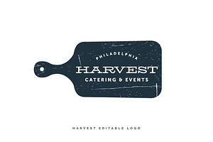 Harvest Cutting Board Logo