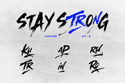 Kuru Trapin Energetic Brush Font, a Handwritten Font by Maulana Creative (Thumbnail 6 of 7)
