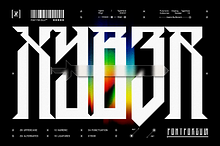 XYB3R FUTURISTIC TYPEFACE