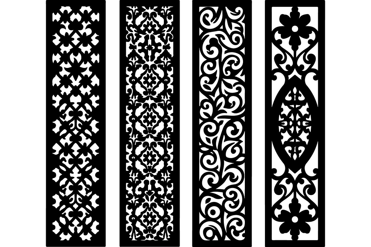 Black Geometric Pattern Panel Set, an Object Graphic by Designer_Momina (Photo 12 of 13)