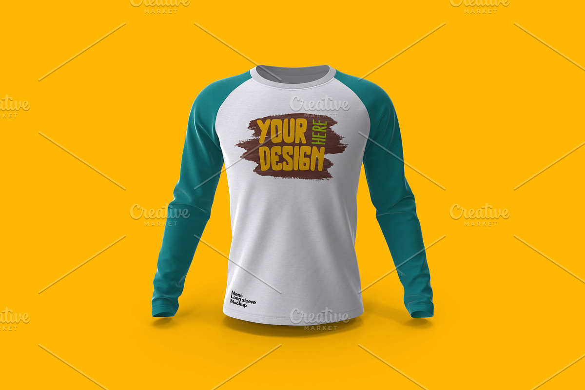 Men's Tshirt Raglan Sleeve Mockup, a Shirt Mockup by Aprndy85 (Photo 6 of 6)