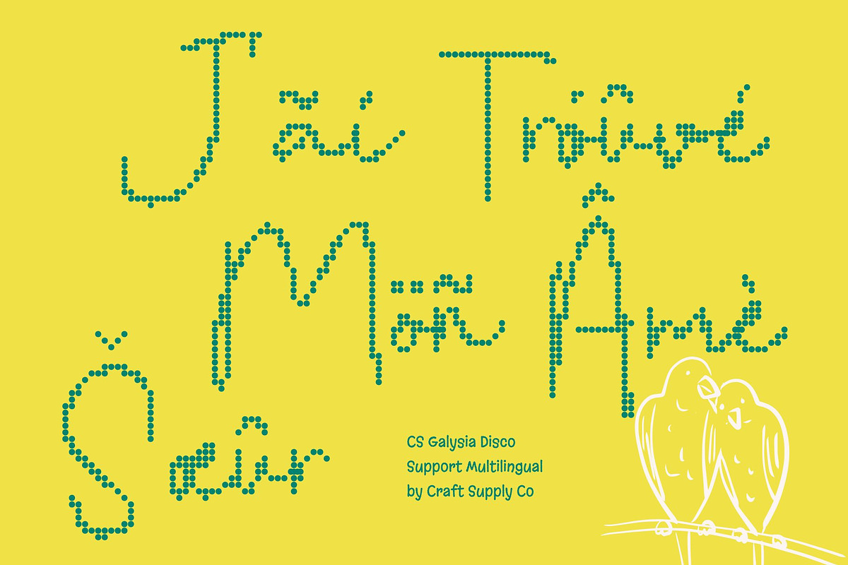 CS Galysia Disco, a Script Font by Craft Supply Co. (Photo 7 of 8)