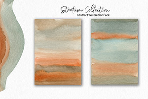 Stratum Watercolor Abstract Textures