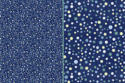 Deep blue polka dots pattern, a Decorative Illustration by DigitalArsiart (Thumbnail 2 of 6)