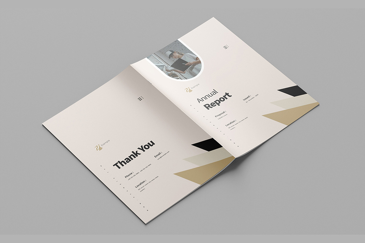 Annual Report Template, a Brochure Template by White Graphic (Photo 14 of 15)
