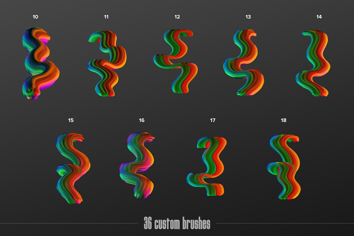 Painter—Multicolor Photoshop Brushes, a Brush Add-On by Chroma Supply (Photo 9 of 20)