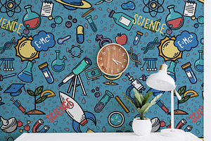 Colorful Science Education, a Pattern Graphic by AAN Seamless Shop