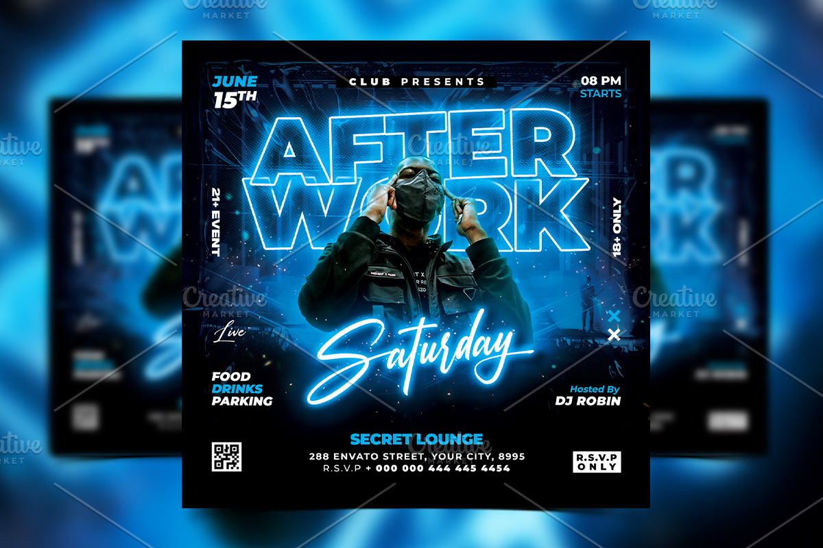 70 Night Club Party Flyer Bundle, a Flyer Template by StarPixles11 (Photo 4 of 16)
