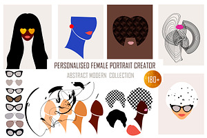 Personalised female portrait creator