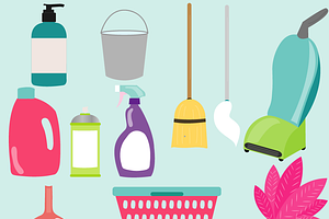 Cleaning Items Clipart