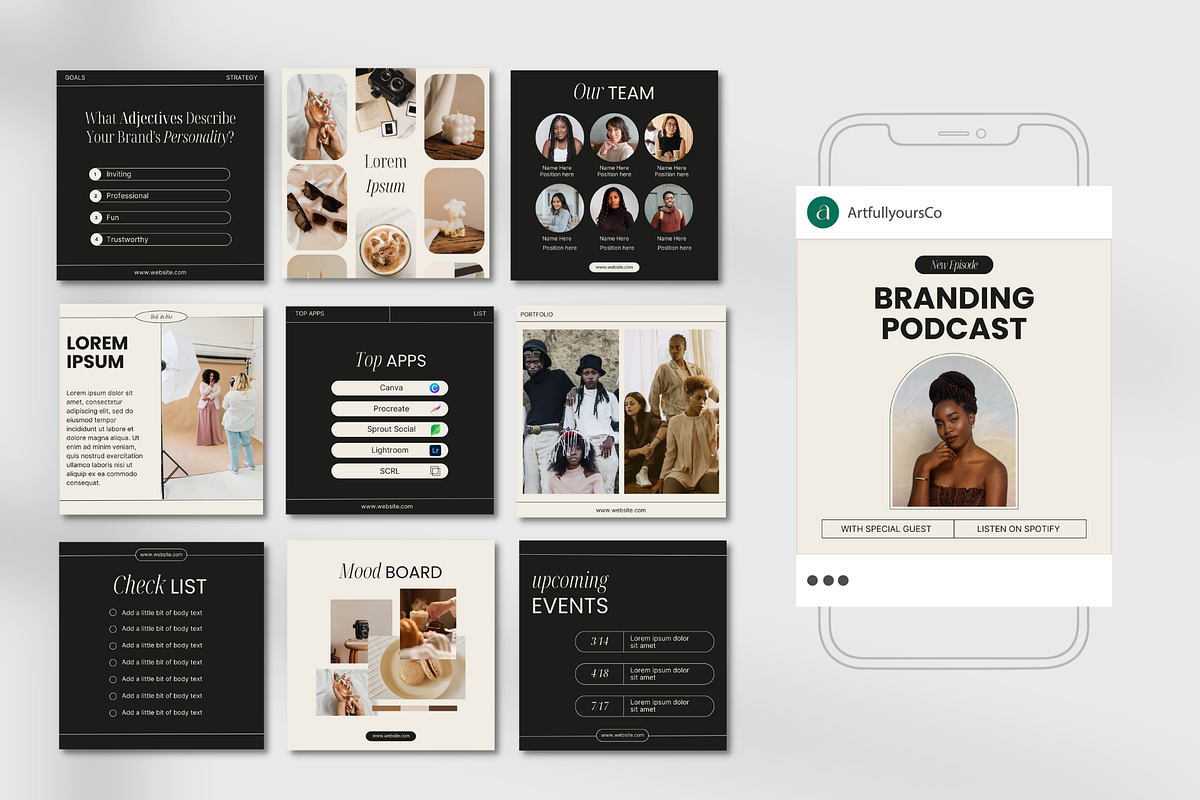 Luxor Agency Social Media Template, a Social Media Template by Artfullyours (Photo 5 of 11)