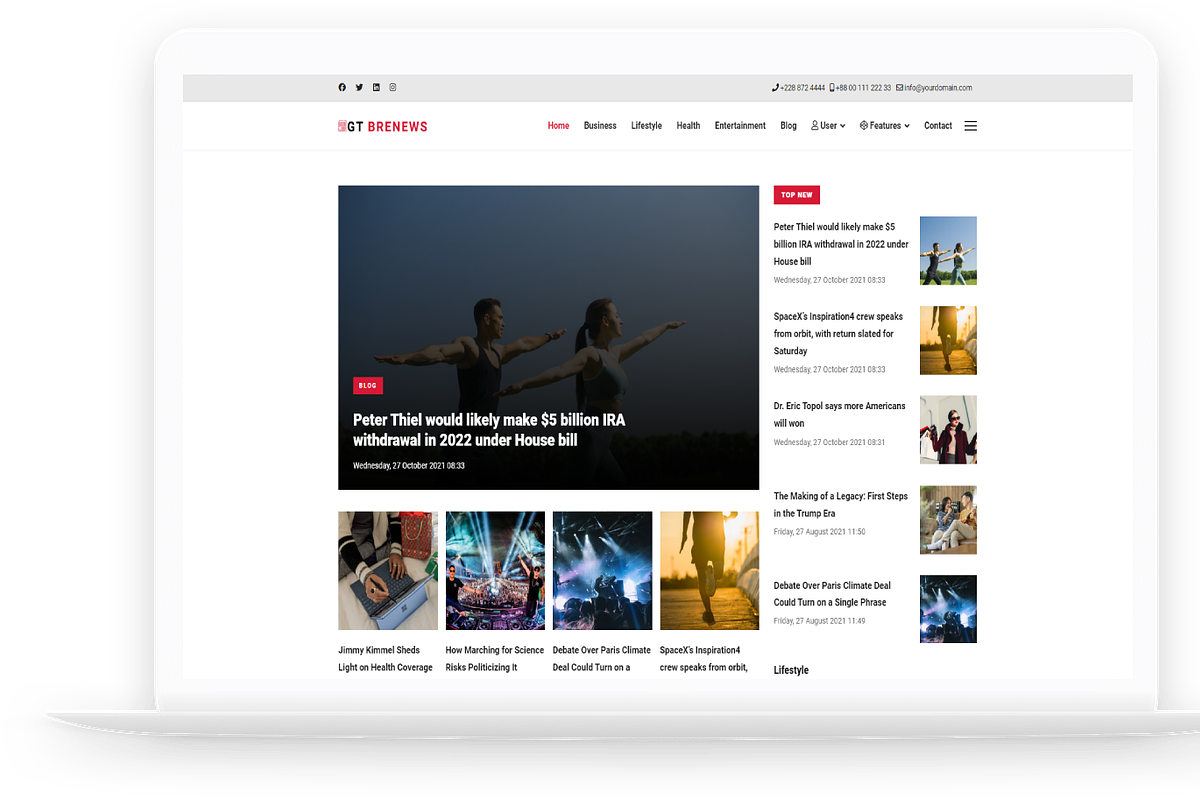 GT Brenews - News Joomla Template, a Websites & App Template by LTheme (Photo 2 of 2)
