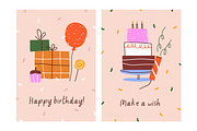 Happy birthday cards designs set, an Object Illustration by Good Studio (Thumbnail 8 of 17)