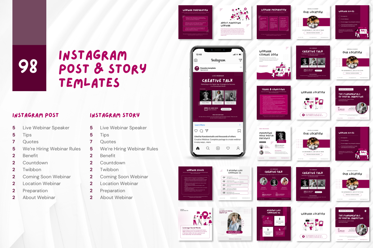 Webinar Toolkit Canva Template, a Social Media Template by Kawalan Studio (Photo 8 of 9)