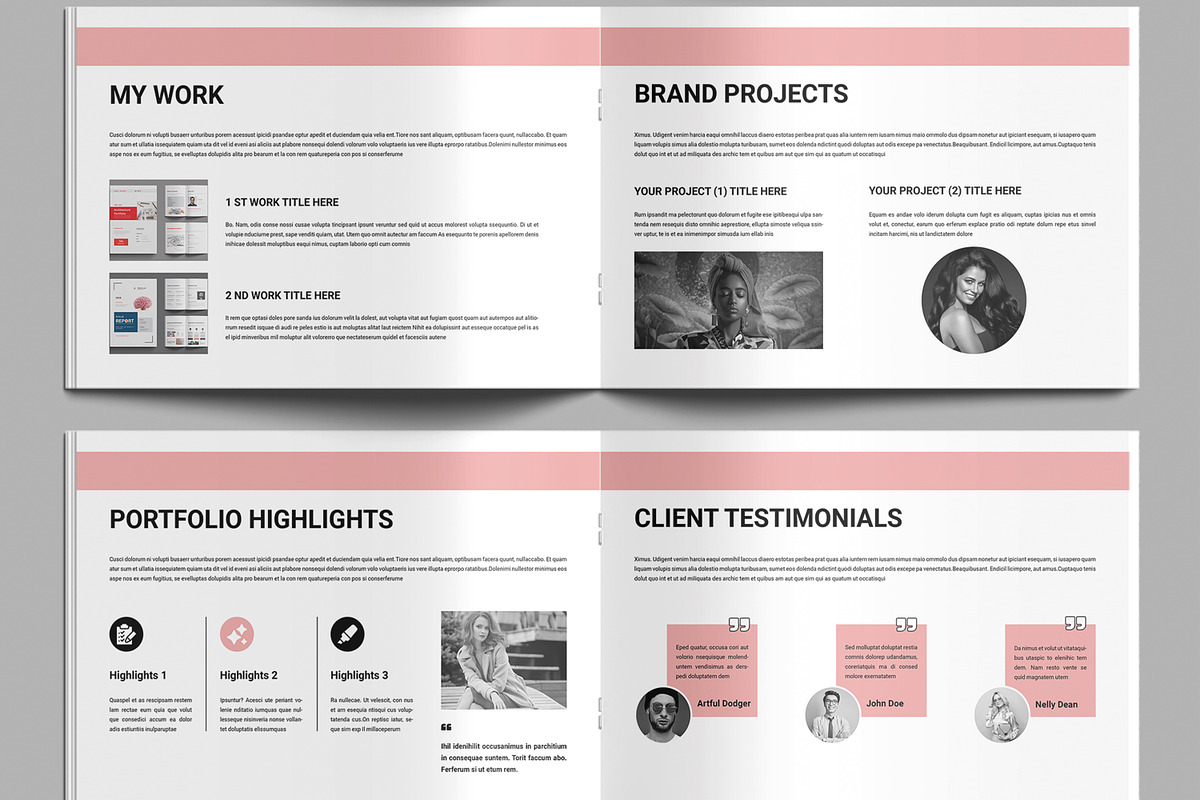 Landscape Portfolio Design Template, a Brochure Template by MightyDesign (Photo 4 of 8)