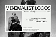 Minimalist 40 Logo Template | AI EPS, a Branding & Logo Template by Nowshinz Shoma (Thumbnail 1 of 18)