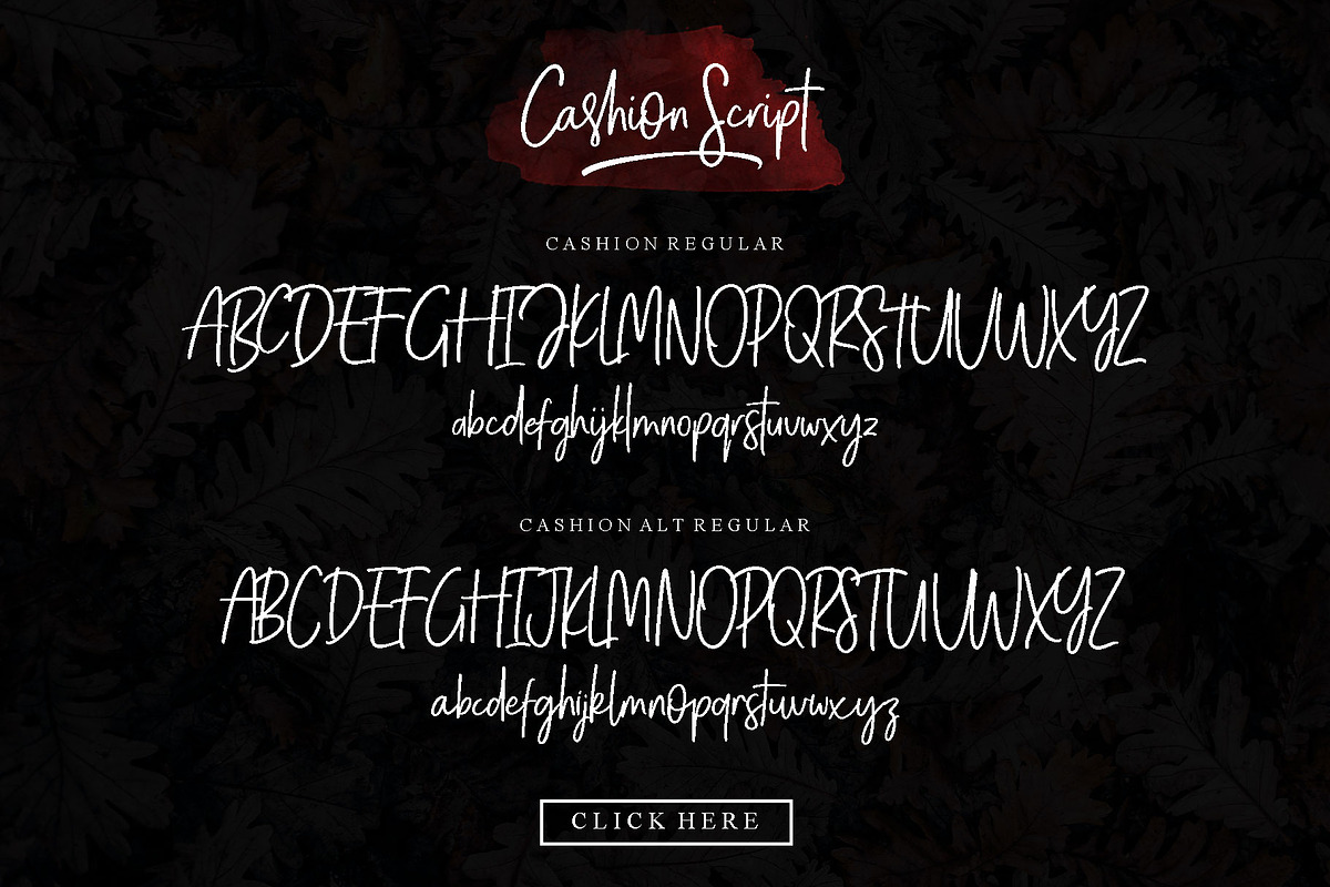 Cashion Script preview 7