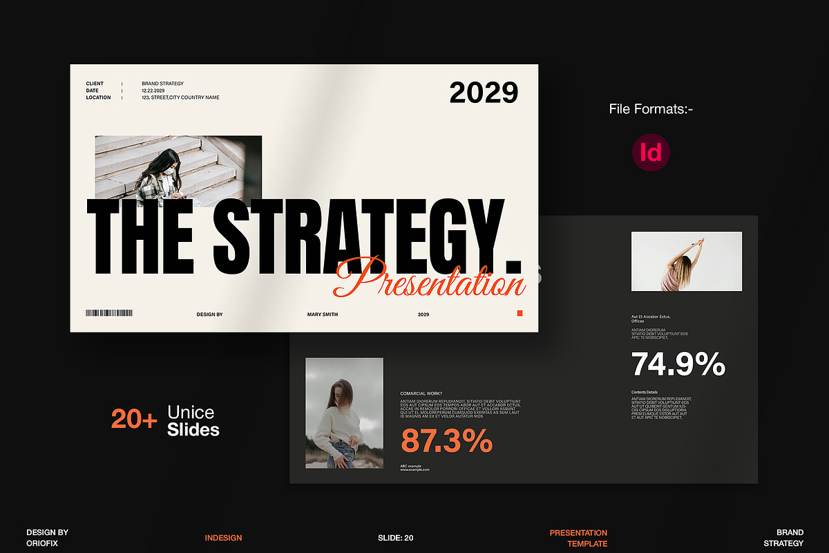 Brand Strategy Presentation Template, a Presentation Template by Oriofix (Photo 1 of 9)