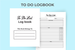 To Do List Log Book KDP Interior