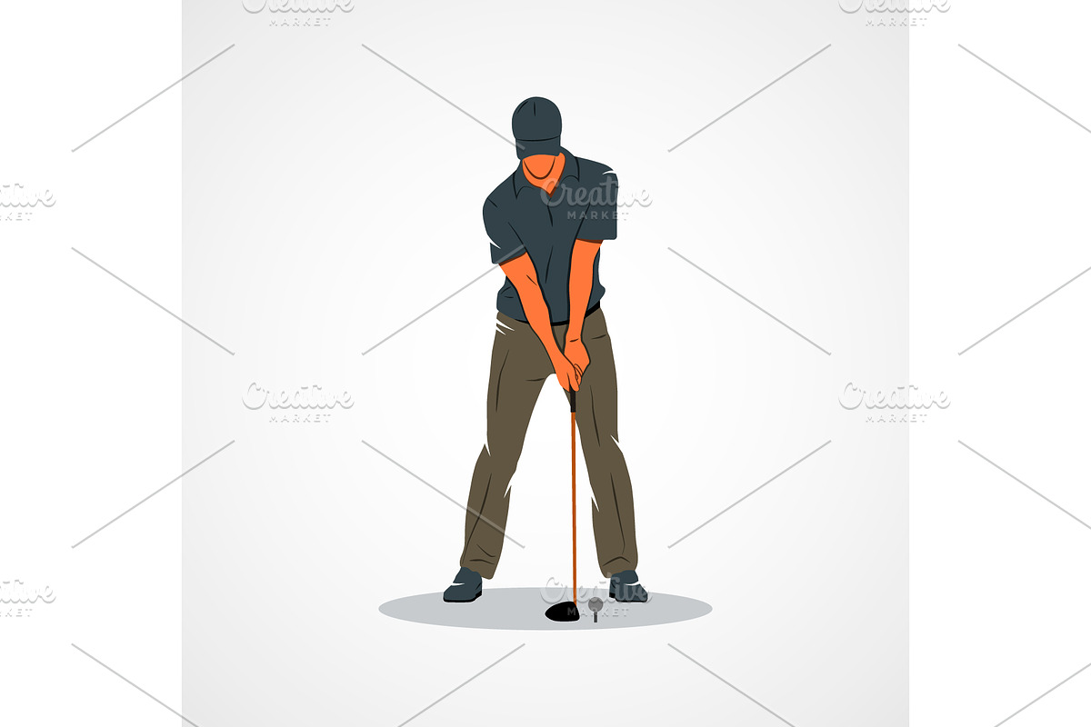 Golf Sport player, a Sport Illustration by 3D Tai (Photo 2 of 3)