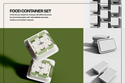Food Container Packaging Mockup Set, a Cups & Container Mockup by Mego-studio (Thumbnail 3 of 7)