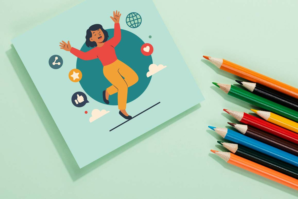 12 Happy Man Woman in Digital World, a Person Illustration by jongcreative (Photo 4 of 7)