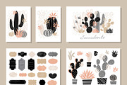 MINI SET Cacti & Succulents Vector, a Decorative Illustration by Iraida_Bearlala (Thumbnail 3 of 4)