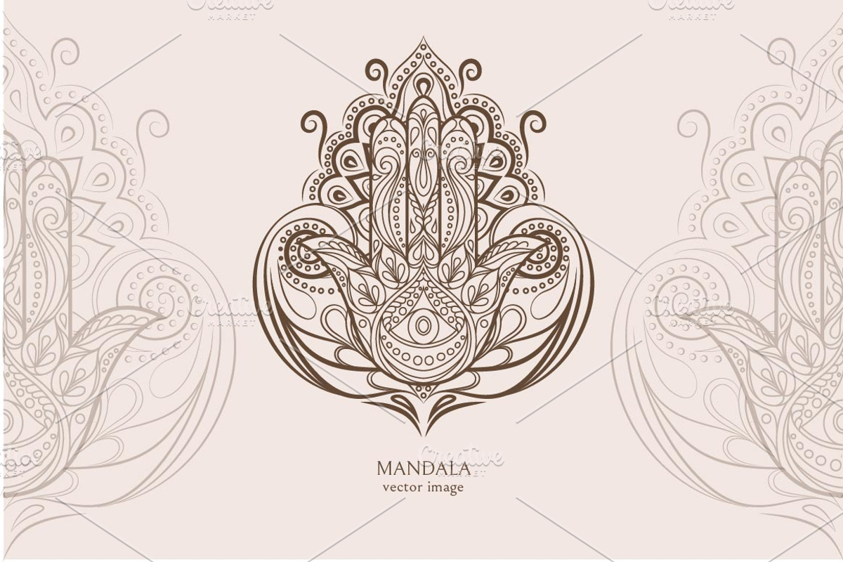 Mandala. Vector illustration., a Decorative Illustration by Anastasiia_Dzhioeva