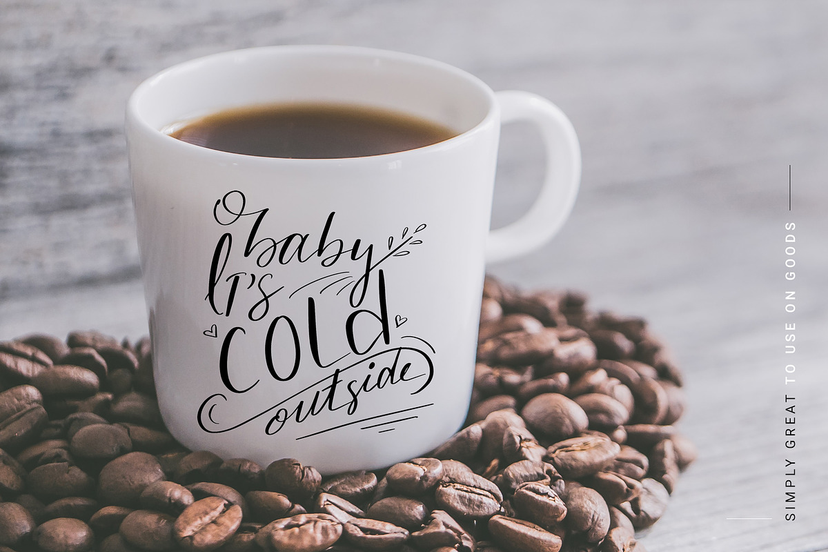 Handlettered Christmas Gift Box, an Illustration by Typography Prime (Photo 11 of 13)