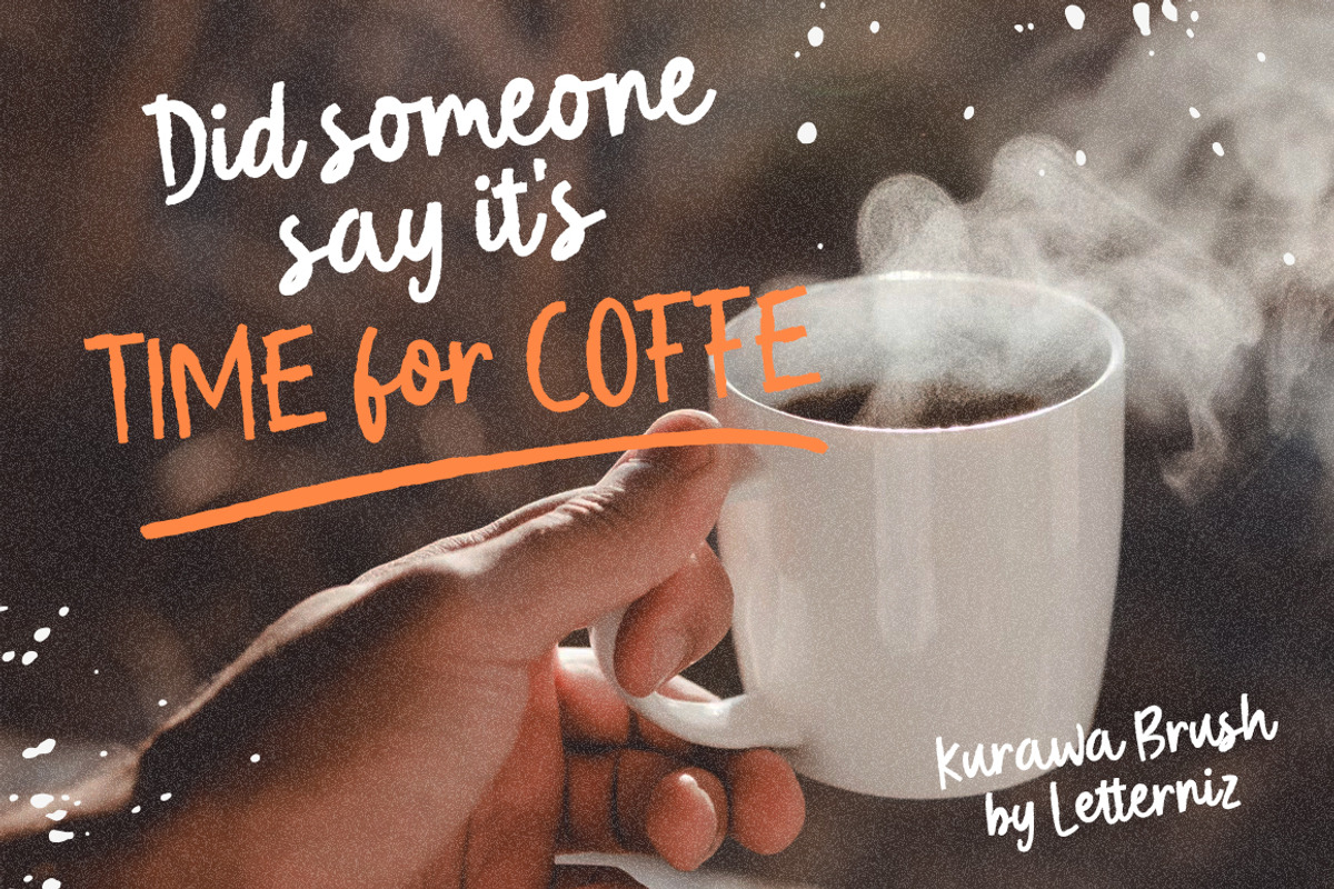 Kurawa Brush Handwritten Font, a Handwritten Font by nizarbagasm (Photo 3 of 8)