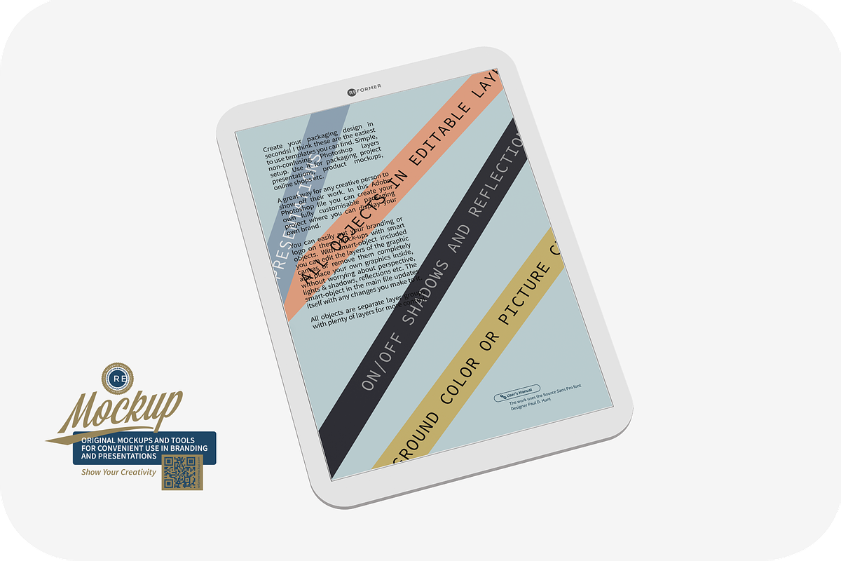 Plastic Tablet Mockup, an iPad Mockup by Reformer Mockup (Photo 5 of 6)
