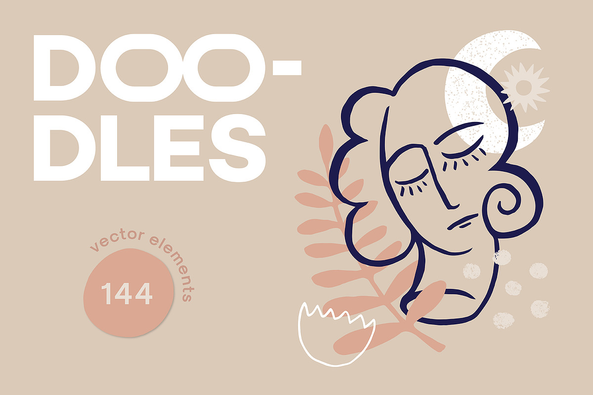 Boho & Abstract Doodles, a Person Illustration by Paulina Sara Design (Photo 1 of 23)