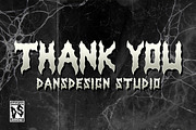 Obscure Metal Horror Blackletter Y2k, a Blackletter Font by dansdesign (Thumbnail 12 of 12)